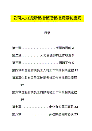 办公文档范本公司人力资源管理制度.docx