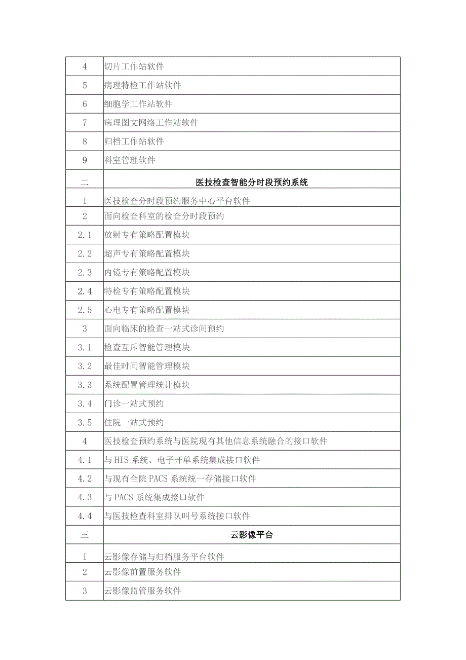 XX医院医学检查系统建设项目采购需求.docx_第3页