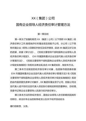 国有企业领导人经济责任审计管理办法.docx