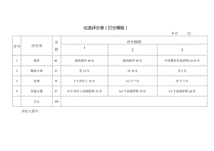 比选评分表打分模板.docx