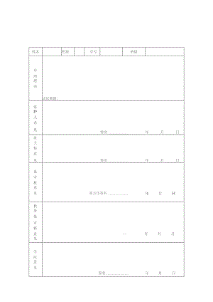 退学试读申请表.docx