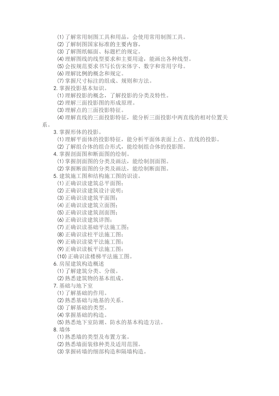 河北省普通高等学校对口招生建筑类专业考试大纲（2025版专业课）.docx_第2页