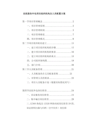 法院服务外包项目组织机构及人员配置方案.docx