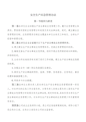 安全生产应急管理办法.docx