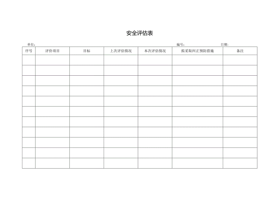 安全评估表格.docx_第1页