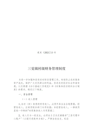 觉发202115号三觉镇村级财务管理制度.docx