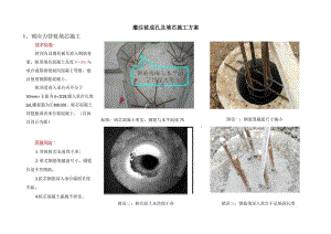 灌注桩成孔及填芯施工方案.docx