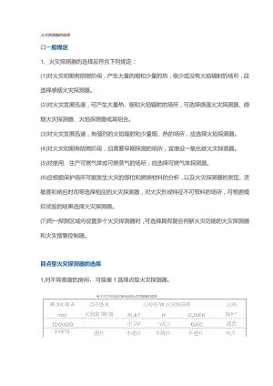 火灾探测器的选择与设置详解.docx