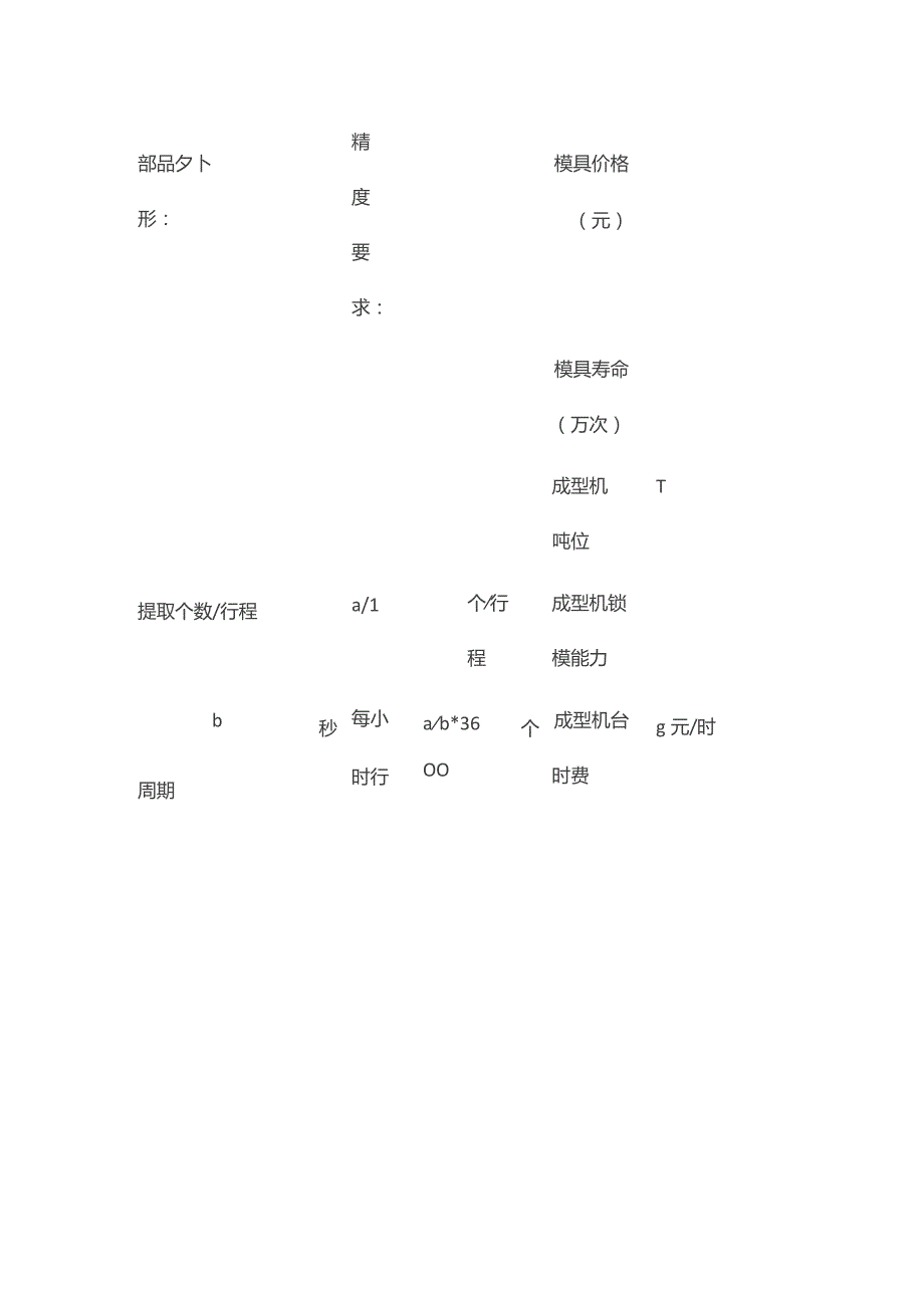 注塑成形制品报价书模板.docx_第2页