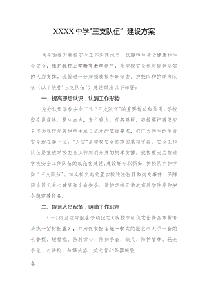 中学“三支队伍”建设方案.docx