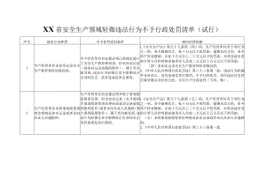 安全生产领域轻微违法行为不予行政处罚清单模板.docx