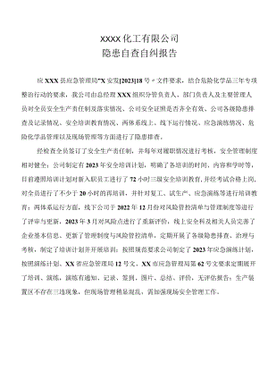 自纠自检自查 报告 情况 总结 汇报.docx