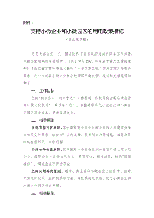 支持小微企业和小微园区的用电政策措施（2023）.docx