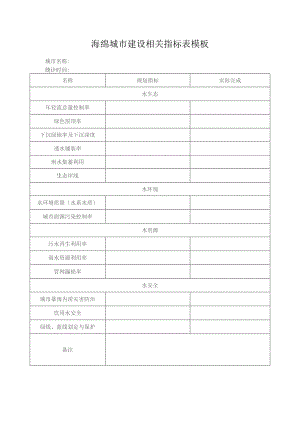 海绵城市建设相关指标表模板.docx