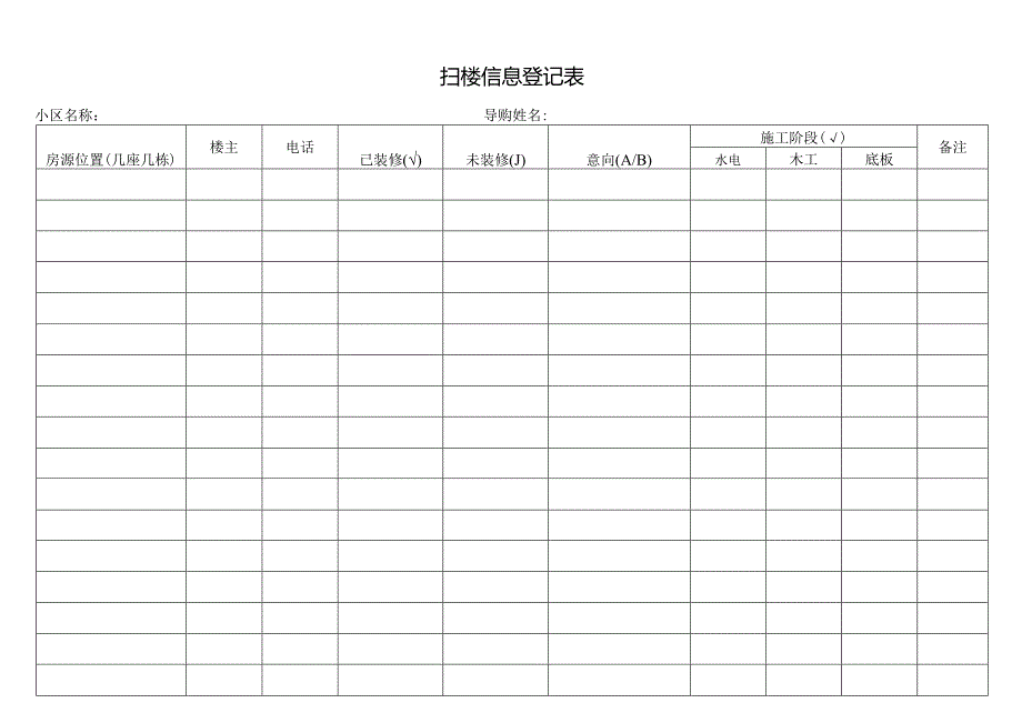 扫楼信息登记表.docx_第1页