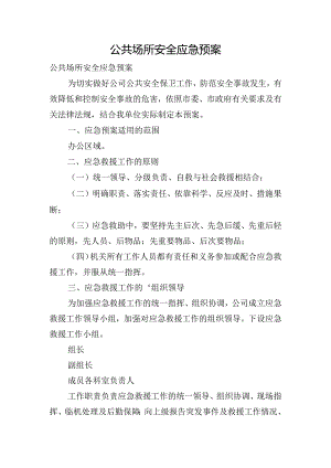 公共场所安全应急预案.docx