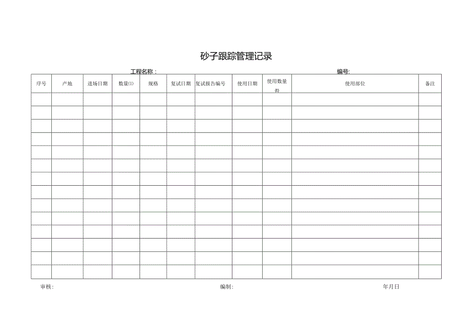 砂子跟踪管理记录.docx_第1页