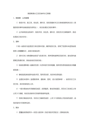 项目职责分工交叉协作分工职责.docx