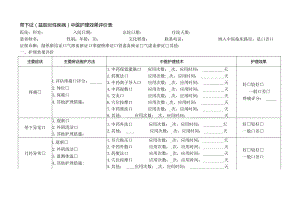 带下证（盆腔炎性疾病）中医护理效果评价表.docx