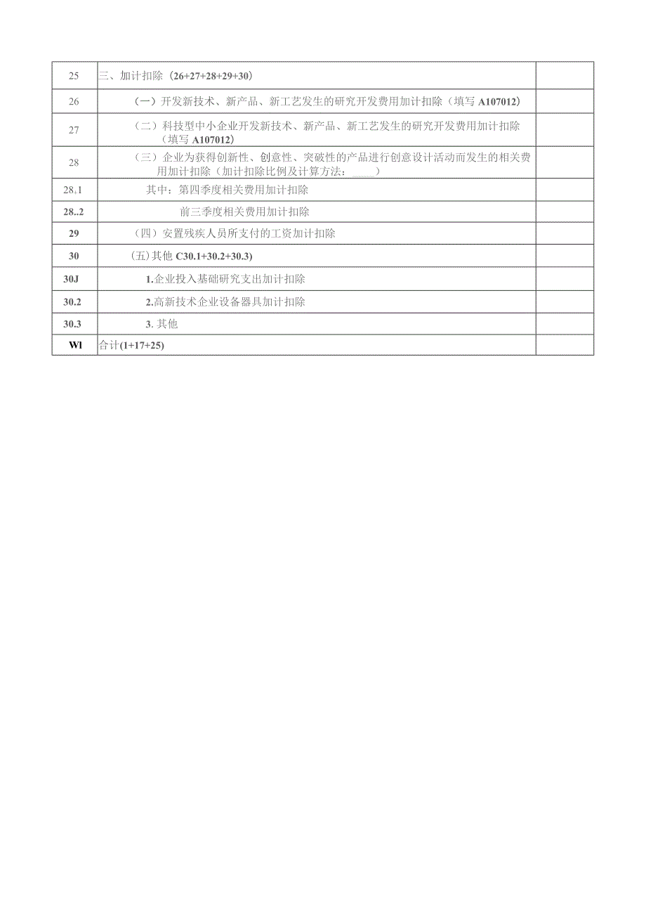 A06582《免税、减计收入及加计扣除优惠明细表》（A107010）.docx_第2页