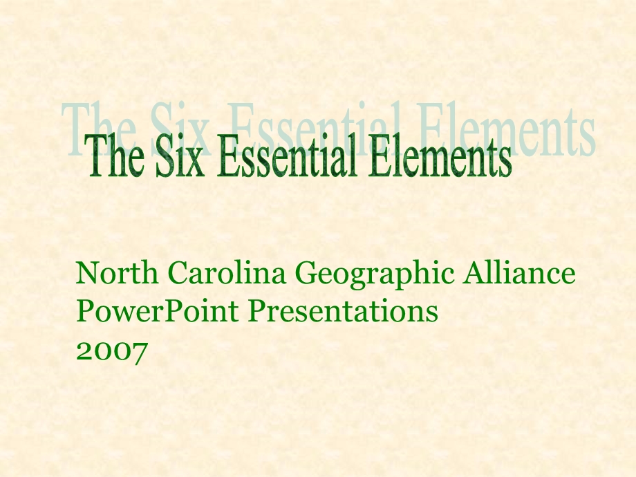 Geography for Life The Six Essential ElementsDepartment of.ppt_第2页