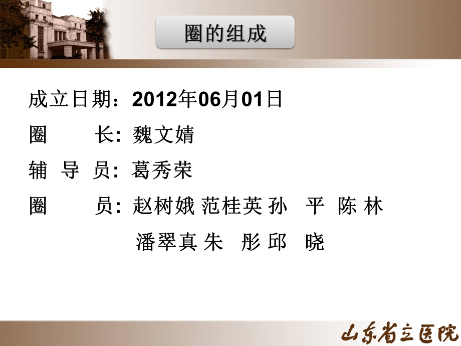 山东省立医院精巧圈品管圈QCC汇报.ppt_第2页