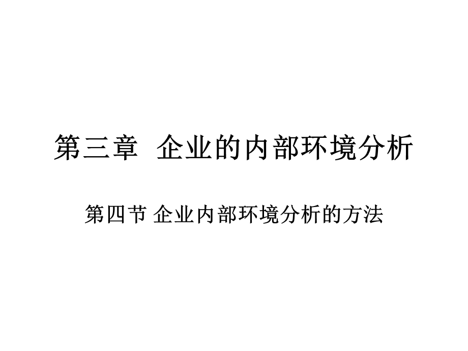 企业的内部条件分析方法教学课件PT.ppt_第1页