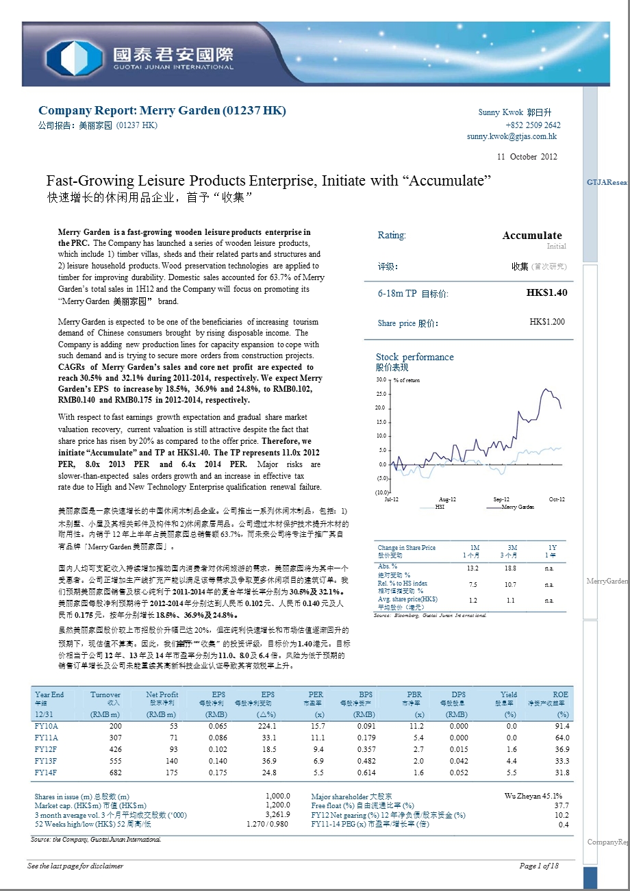 港股国泰君安国际SunnyKwokMERRYGARDEN(01237.HK)1012.ppt_第1页