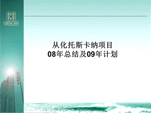 托斯卡纳08营销总结及09营销计划.ppt