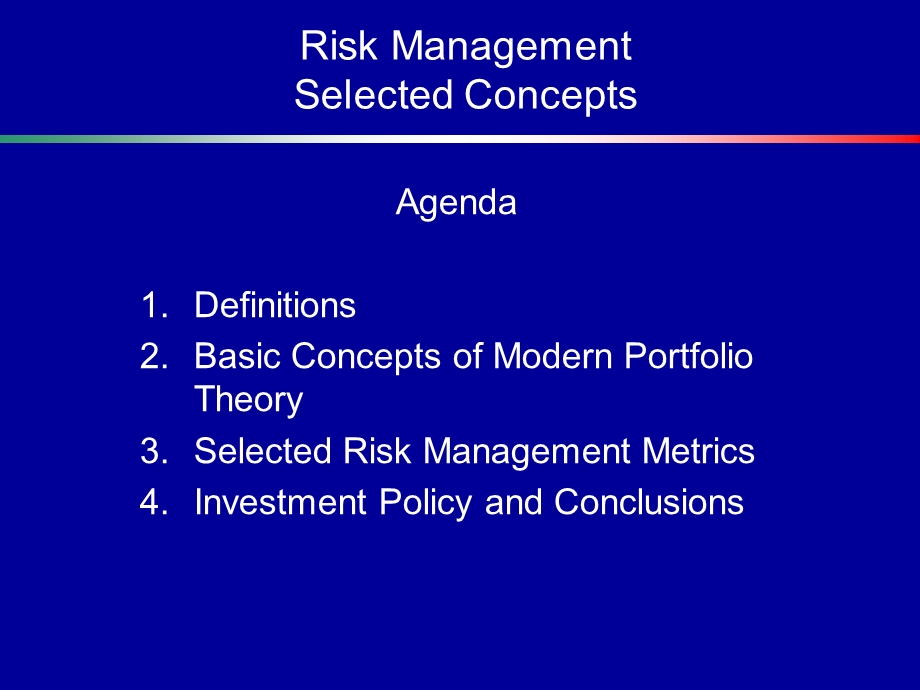 Risk Management Selected ConceptsInternational …：风险管理选择的概念国际… .ppt_第1页