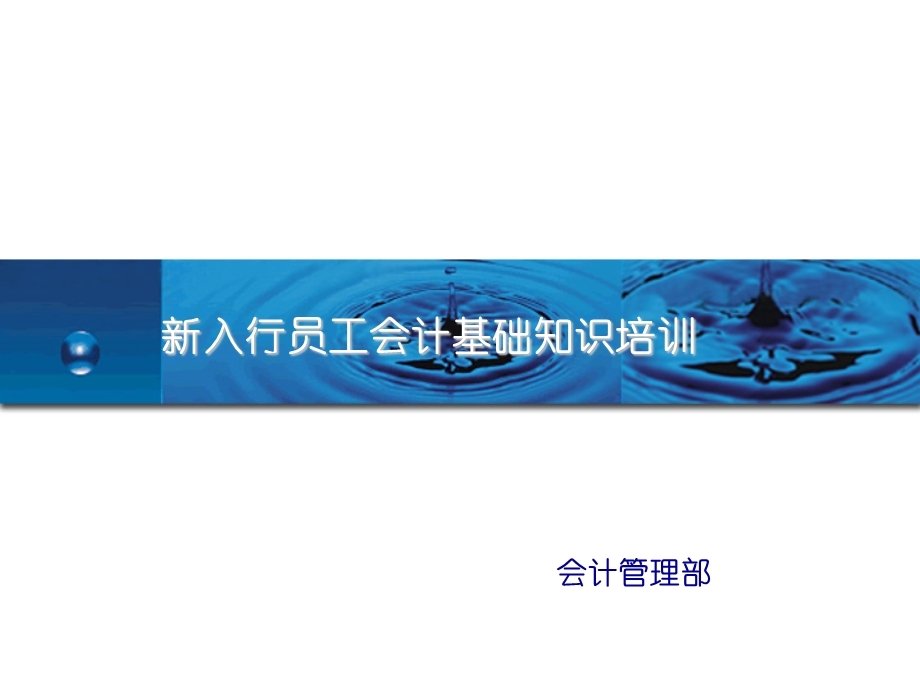 银行：新入行员工会计知识培训　精品PPT.ppt_第1页