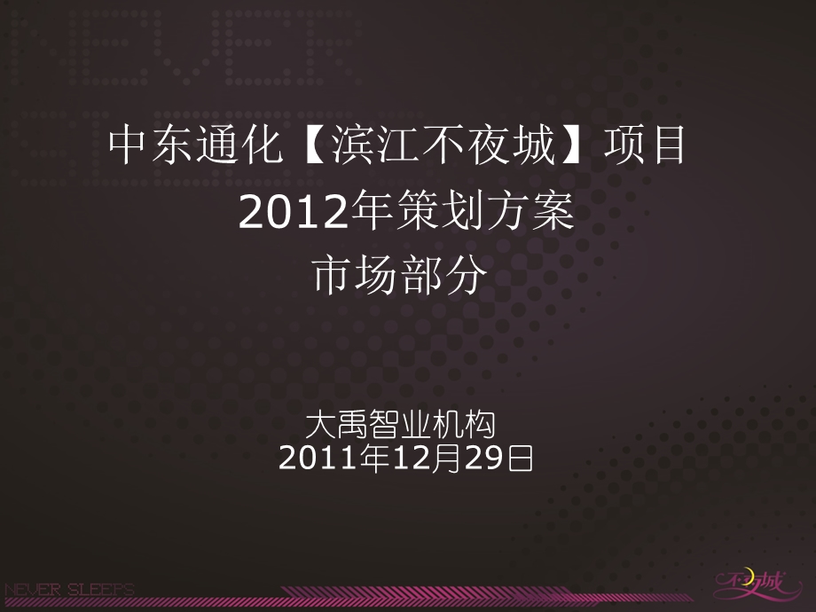 中东通化滨江不夜城策划方案市场部分45p.ppt_第1页