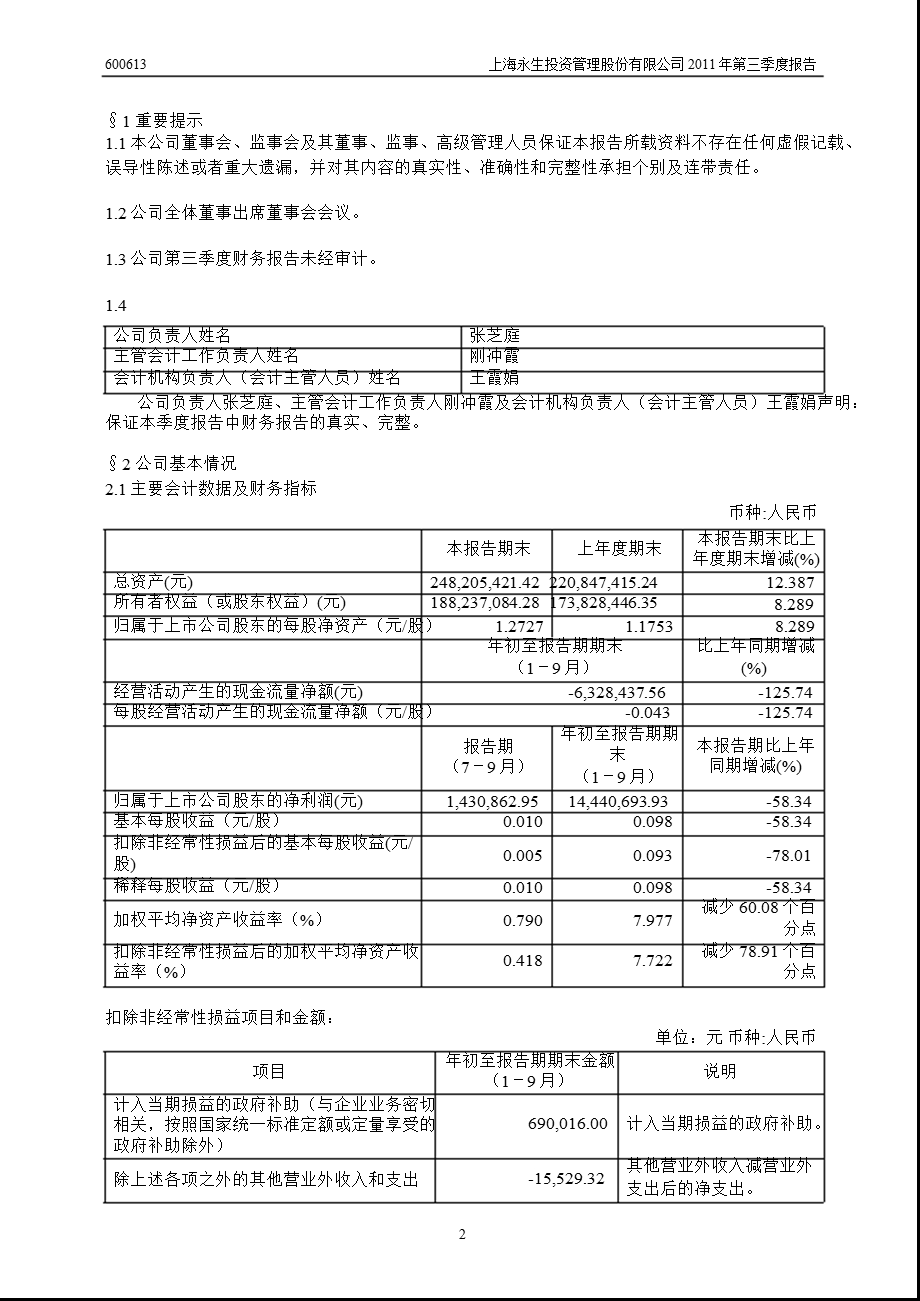 600613永生投资第三季度季报.ppt_第3页