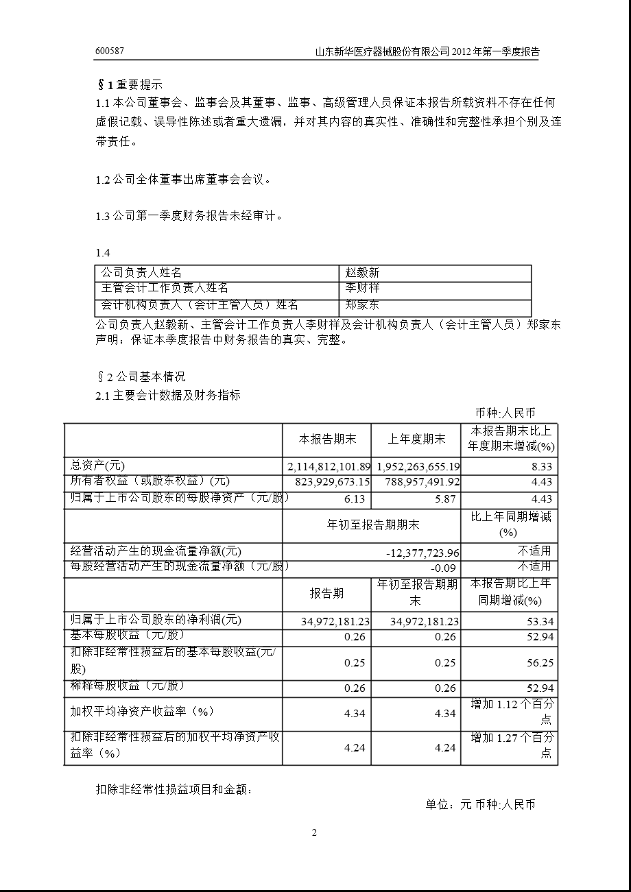 600587 新华医疗第一季度季报.ppt_第3页