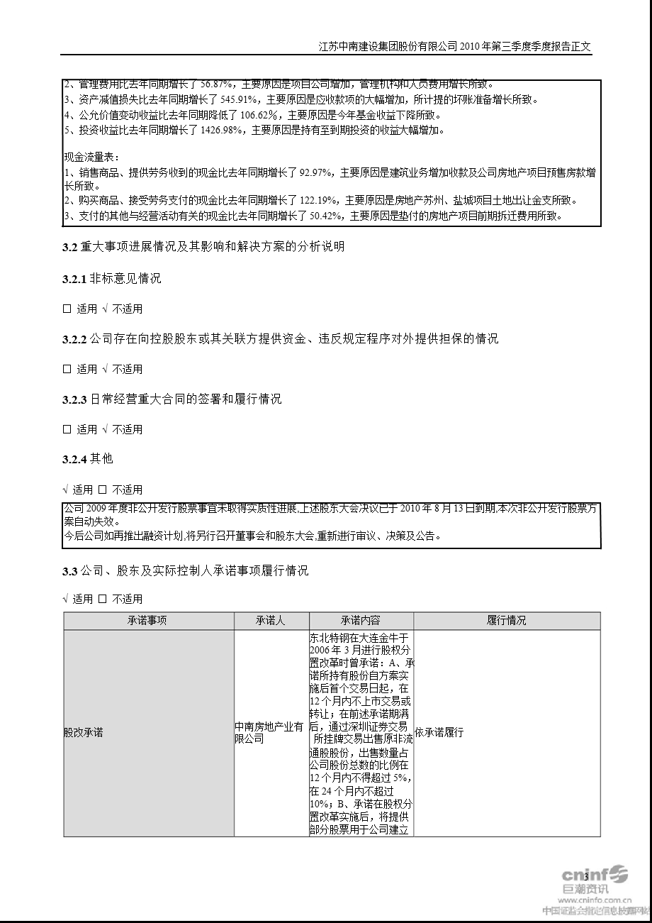 中南建设：第三季度报告正文.ppt_第3页