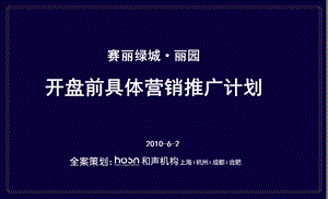 楼盘开盘前具体营销推广计划.ppt