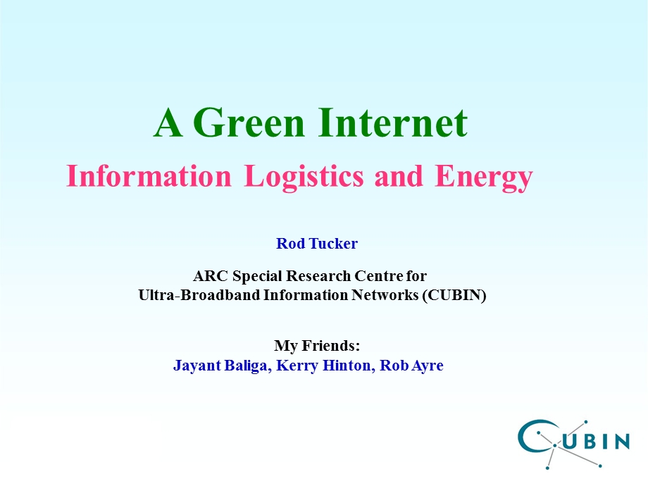 A Green Internet.ppt_第1页