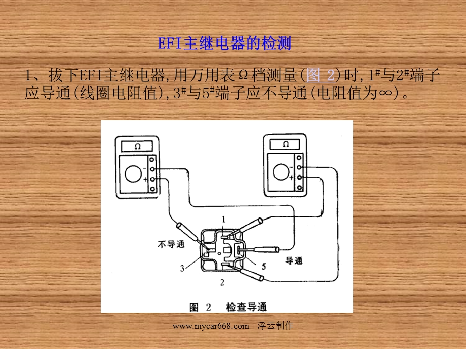 654523905发动机电控系统用执行元件的万用表检测.ppt_第3页