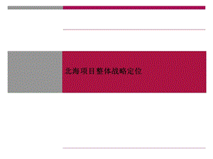 北海老城区项目整体战略定位.ppt