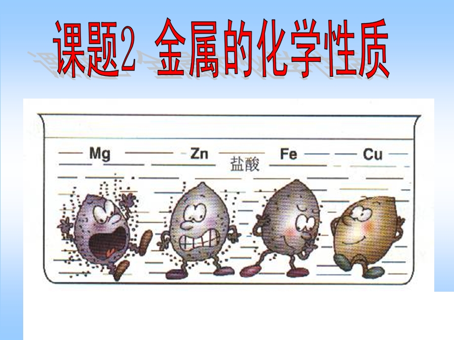 初三化学第八单元《金属的化学性质》ppt.ppt_第1页