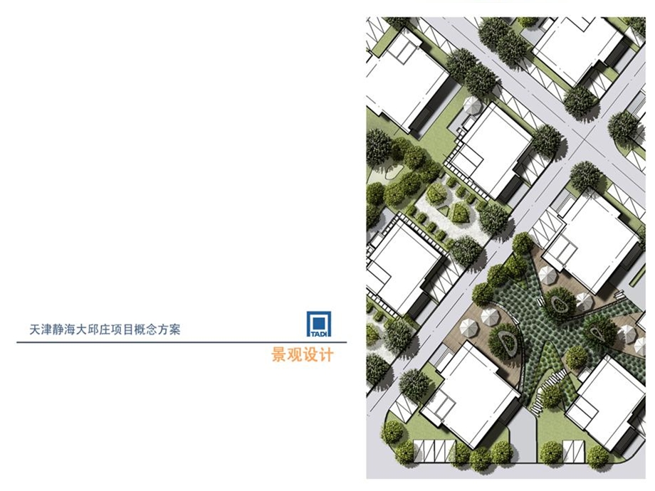 天津静海大邱庄某商住两用别墅区景观设计.ppt_第1页