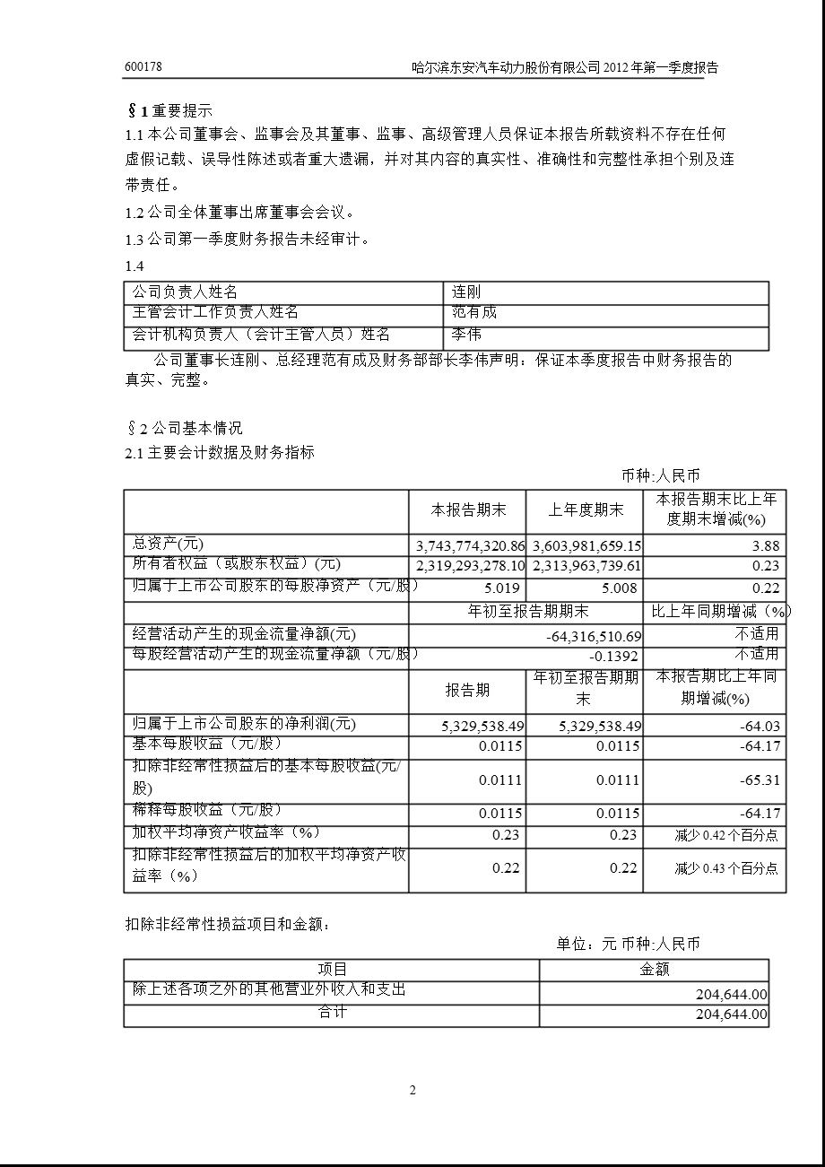 600178 东安动力第一季度季报.ppt_第3页