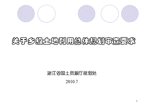 乡级规划审查要求.ppt