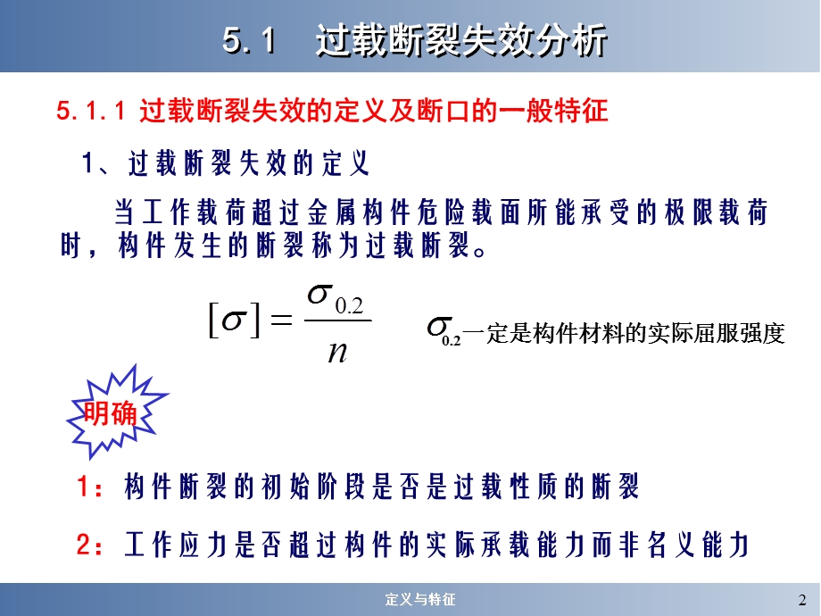 静载荷作用下的断裂失效分析.ppt_第2页