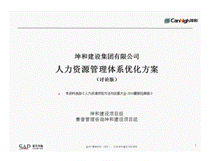 建设集团人力资源管理体系优化方案.ppt