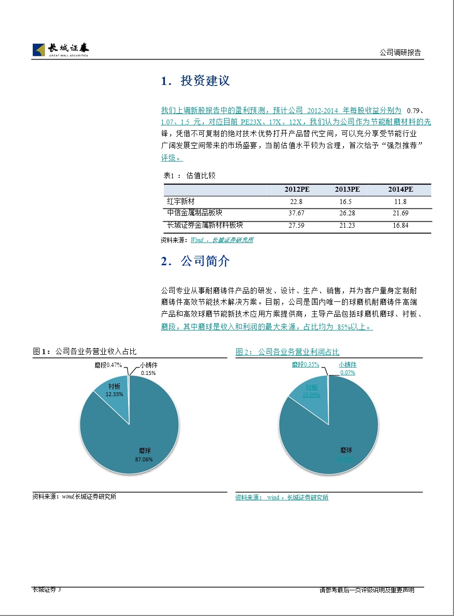 红宇新材(300345)调研报告：冉冉升起的耐磨材料新星0906.ppt_第3页