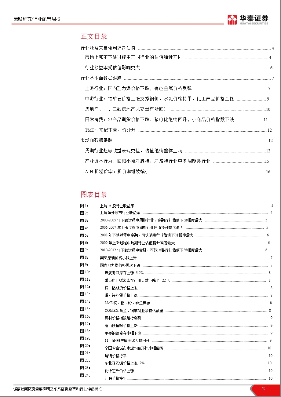 第四十九周行业配置周报：行业收益来自盈利还是估值1218.ppt_第2页