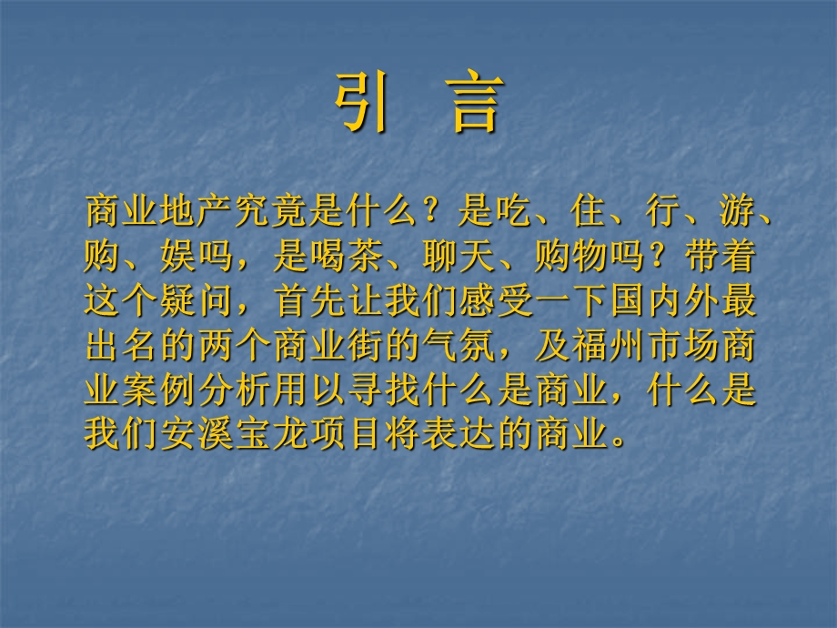 福建安溪宝龙风情街商业业态以及业态规划报告.ppt_第3页