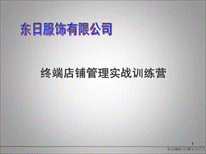 终端店铺管理实战训练.ppt