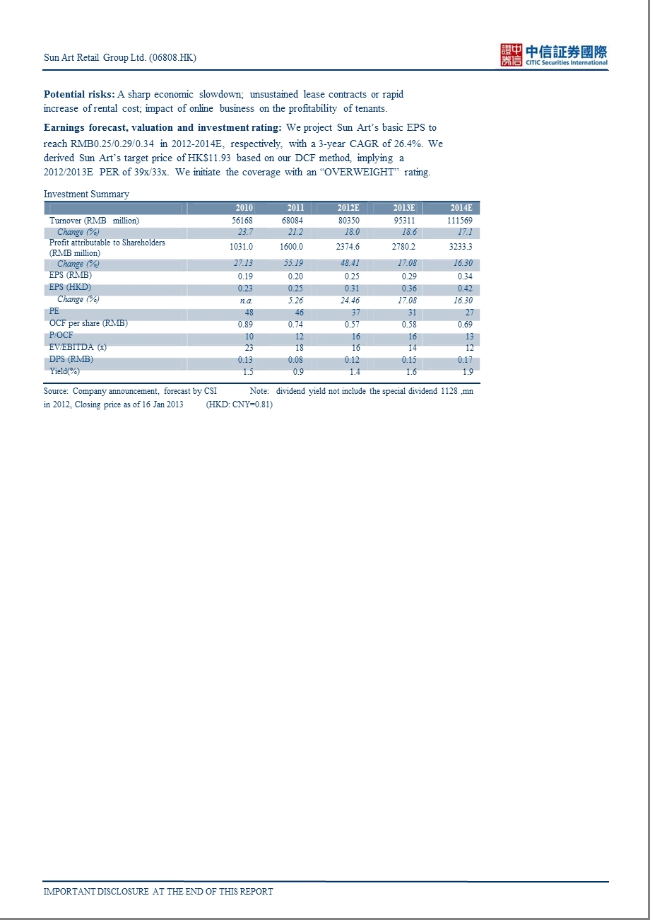 SUNARTRETAILGROUPLTD.(06808.HK)：SECULARLYGROWINGMARKETLEADERAMIDRAPIDNATIONWIDEEXPANSION0118.ppt_第2页